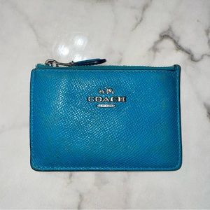 Coach Leather Mini Skinny Card Wallet